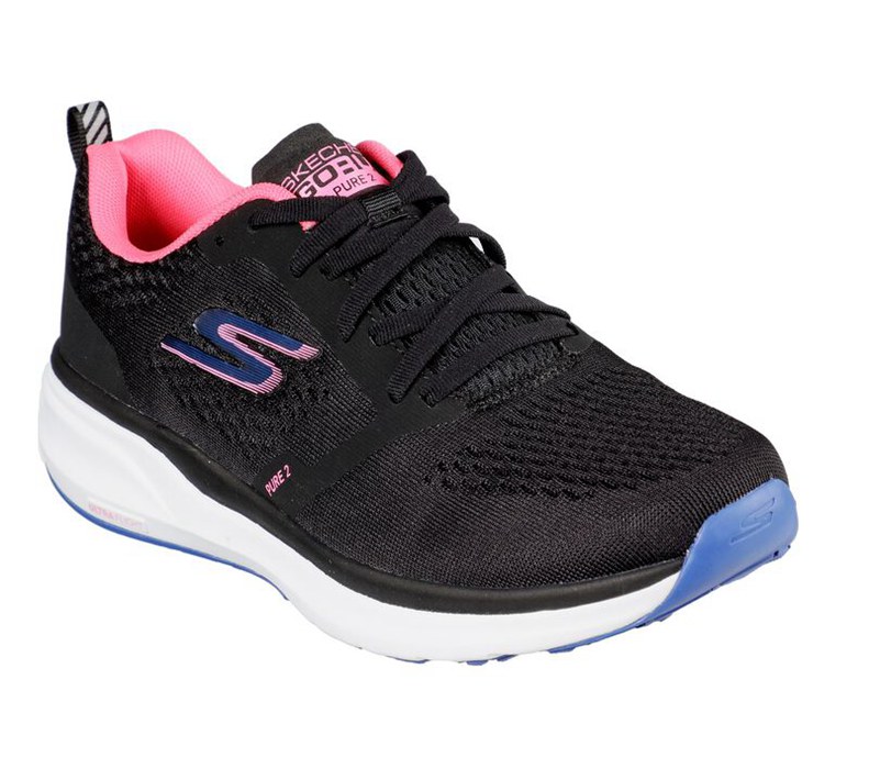 Skechers Dam Svarta/Rosa Sneakers - Gorun Pure 2 - Sverige (CWXFY-6925)